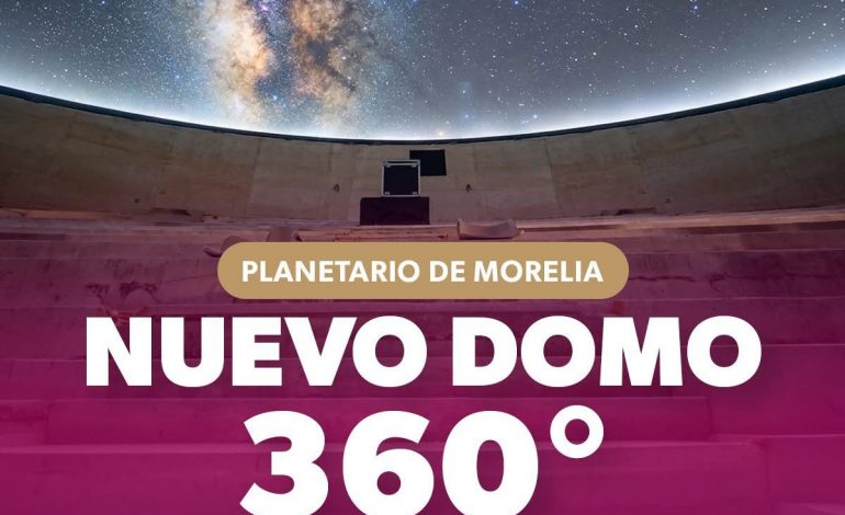 Concluye instalación de la pantalla de proyección de 360 grados en el Planetario de Morelia.