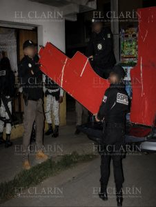 Operativo federal en Uruapan deja 11 inmuebles asegurados y 88 máquinas tragamonedas decomisadas