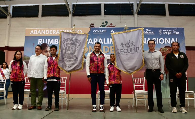Cecufid abandera a delegación michoacana que competirá en la Paralimpiada Nacional 2026