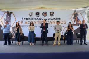 Encabeza Israel Vega Rodríguez Ceremonia de Jubilación de Agentes Caninos