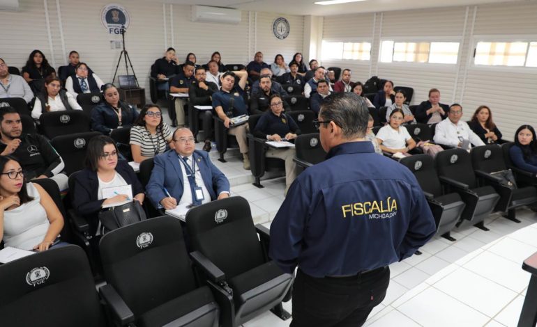 FGE fortalece especialización de su personal en el Sistema Integral de Justicia Penal para Adolescentes