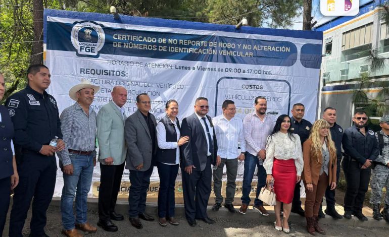 Jeovana Alcántar asistió a la inauguración del nuevo Módulo de Certificación Vehicular en Zitácuaro