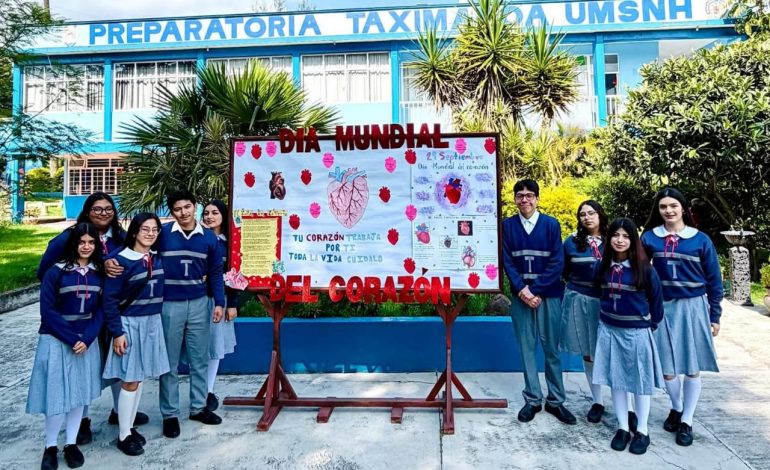 En Prepa Taximaroa se realizaron actividades por el Día Mundial del corazón