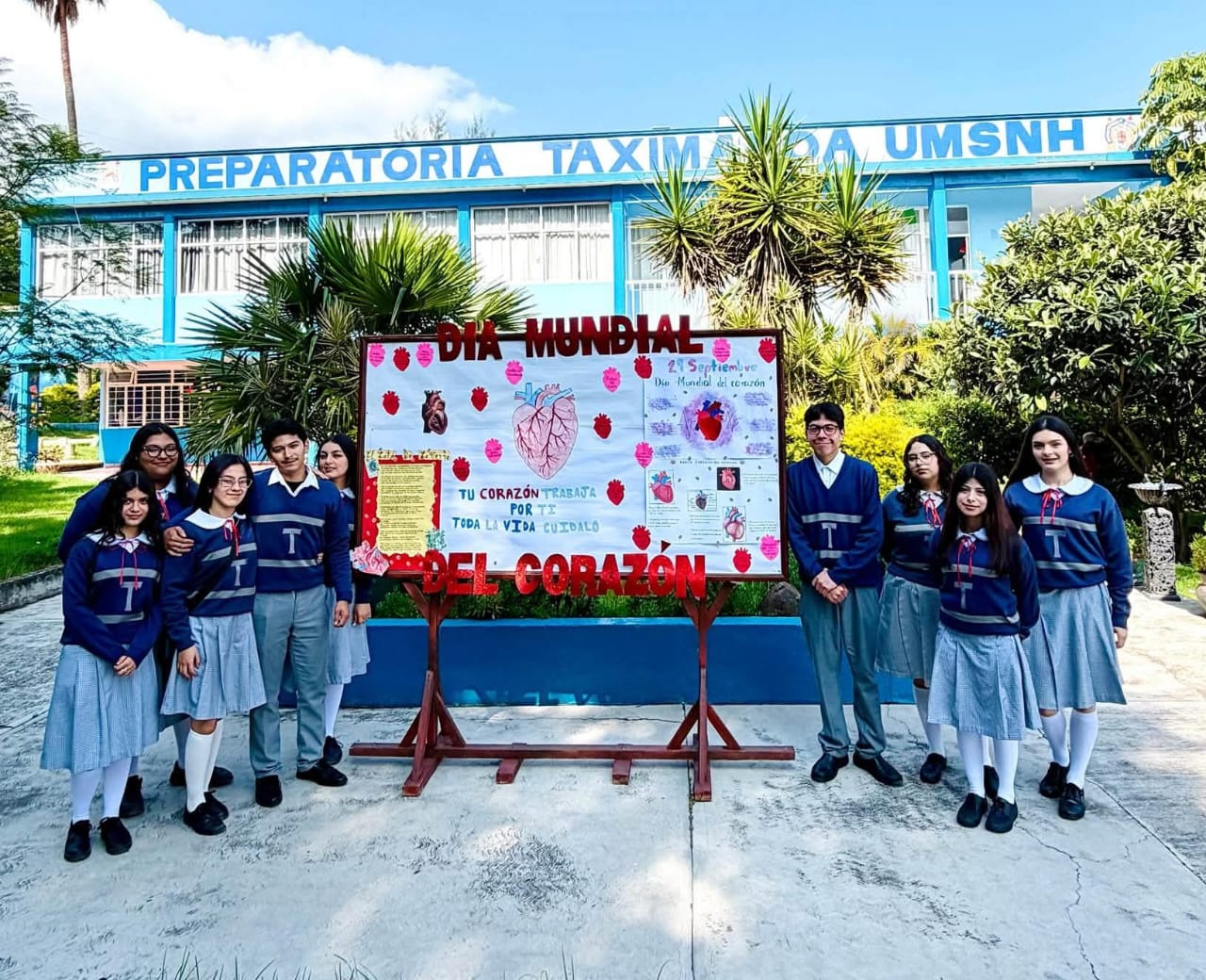 En Prepa Taximaroa se realizaron actividades por el Día Mundial del corazón