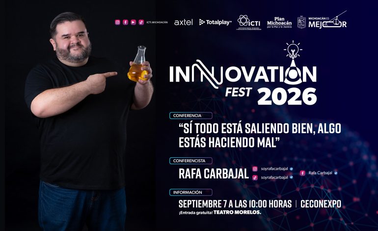 Invita ICTI a la conferencia gratuita de Rafa Carbajal en Morelia