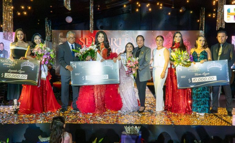 Jeovana Alcántar encabeza certamen Fiestas Patrias 2026 y corona a Hanna Avendaño como Señorita Hidalgo