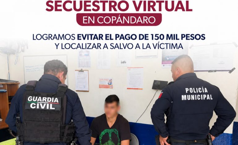 SSP localiza sano y salvo a joven víctima de secuestro virtual; evitó pago de 150 mil pesos