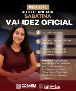 Cobaem mantiene abierto el registro para inscribirte al bachillerato sabatino