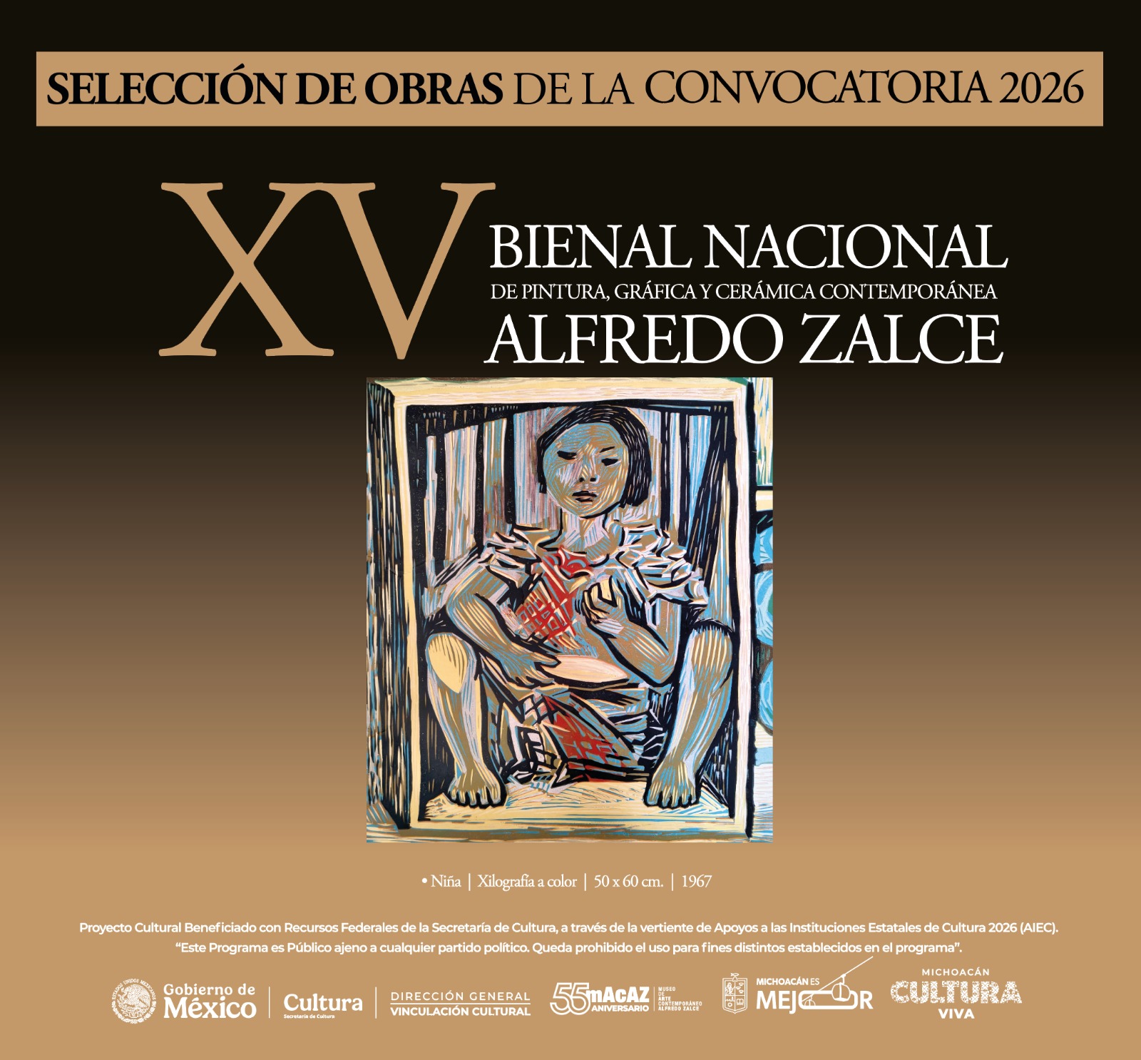 Conoce las 90 obras seleccionadas de la Bienal Alfredo Zalce 2026