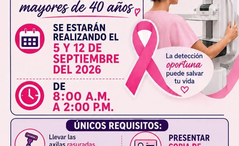 En el Centro de Salud se realizará mastografías