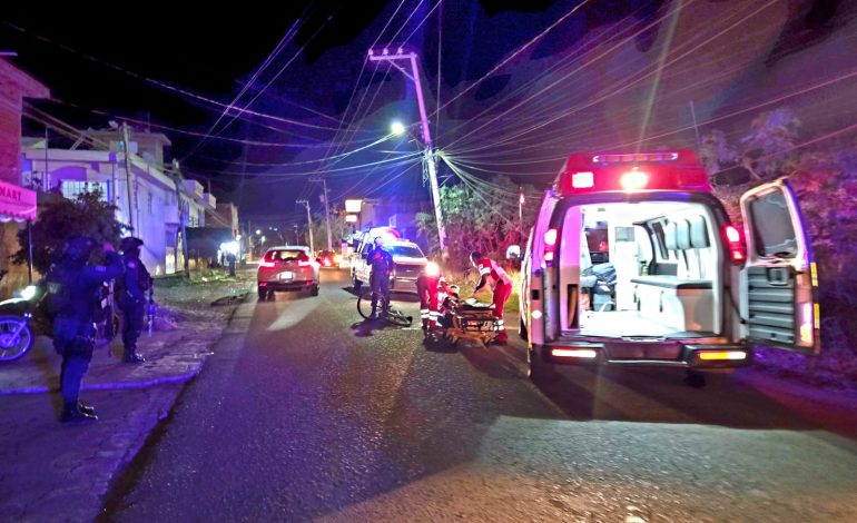 Ciclista resulta gravemente herido al ser arrollado por una moto en la colonia Linda Vista en Zamora