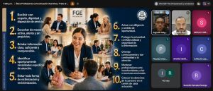 Comunicación asertiva y atención digna, pilares para la excelencia del servicio en la FGE