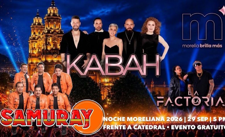 Todo listo para el gran concierto de la Noche Moreliana