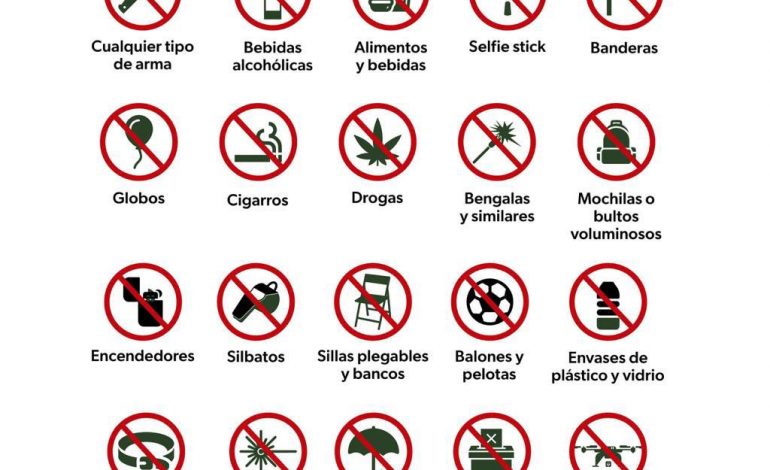 Estos son los objetos que no podrás llevar a las Fiestas Patrias