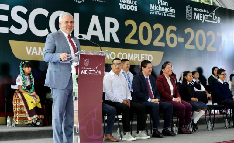 Bedolla transforma la educación en Michoacán; destaca inversión récord de 6 mmdp y certeza laboral para el magisterio