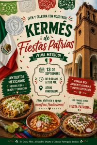 En la Parroquia del Rosario se realizará kermés de fiestas patrias