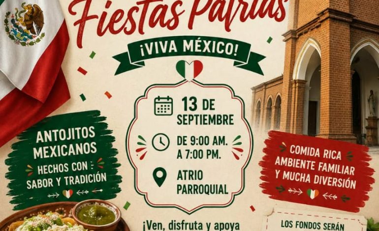 En la Parroquia del Rosario se realizará kermés de fiestas patrias