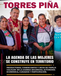 Torres Piña reconoce a las mujeres que sostienen el Oriente