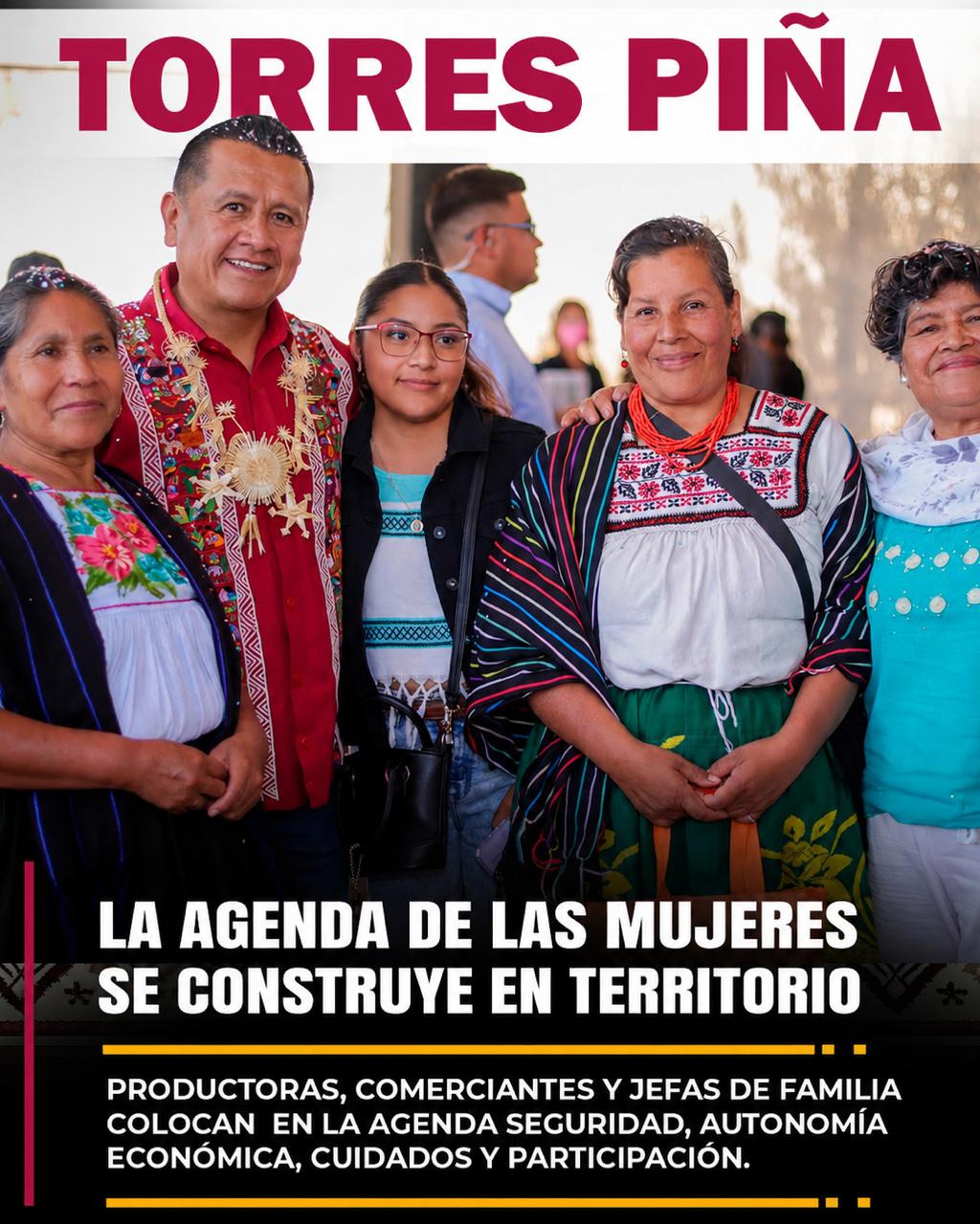 Torres Piña reconoce a las mujeres que sostienen el Oriente