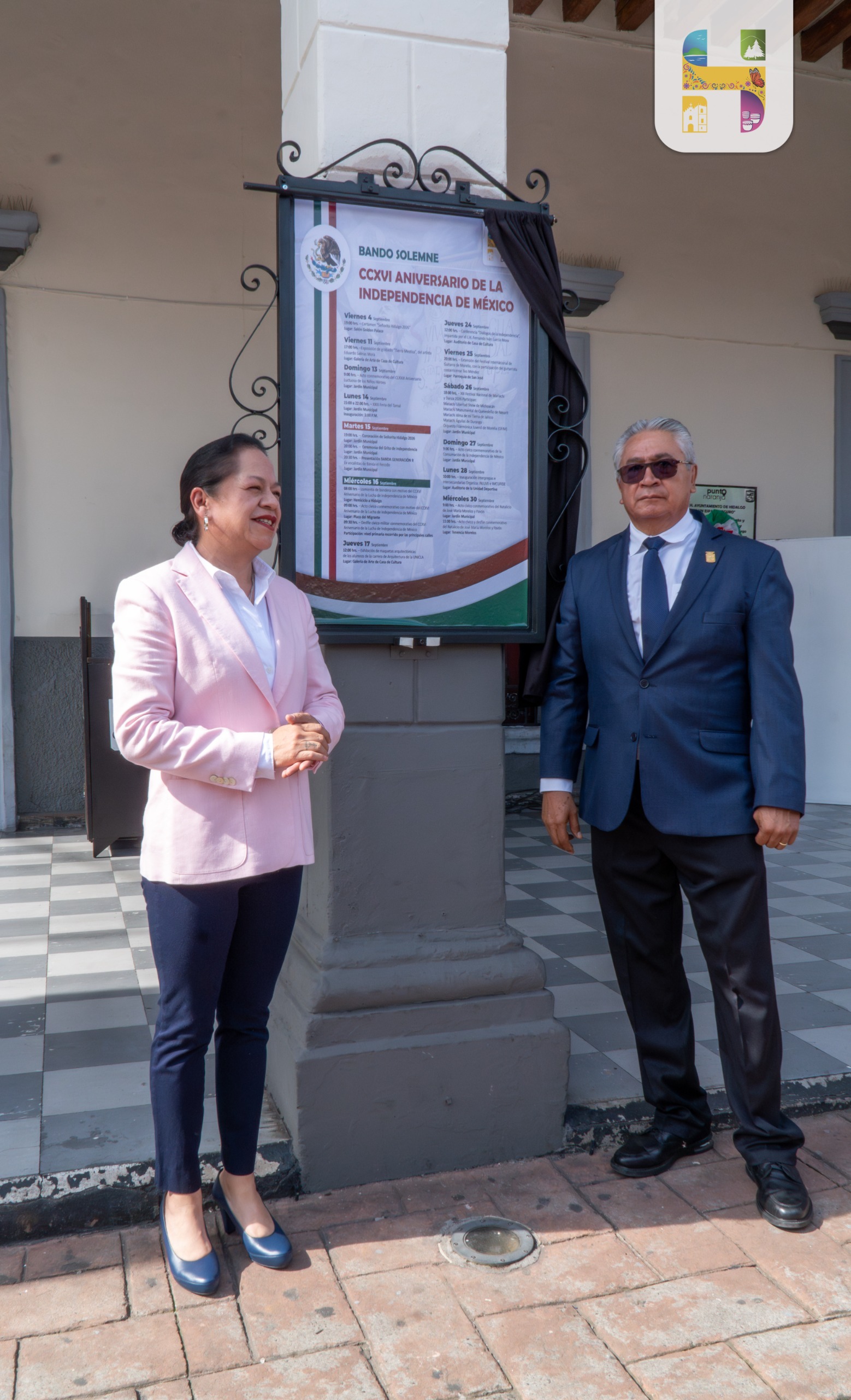 Llama Jeovana Alcántar a honrar la memoria histórica durante la fijación del Bando Solemne en Ciudad Hidalgo.