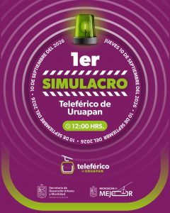 Teleférico de Uruapan realizará su primer simulacro de sismo para fortalecer sus protocolos de seguridad.<br>