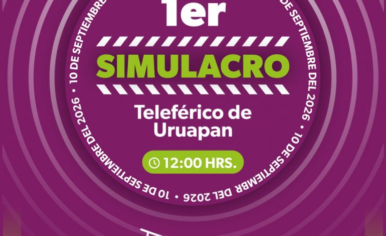 Teleférico de Uruapan realizará su primer simulacro de sismo para fortalecer sus protocolos de seguridad.