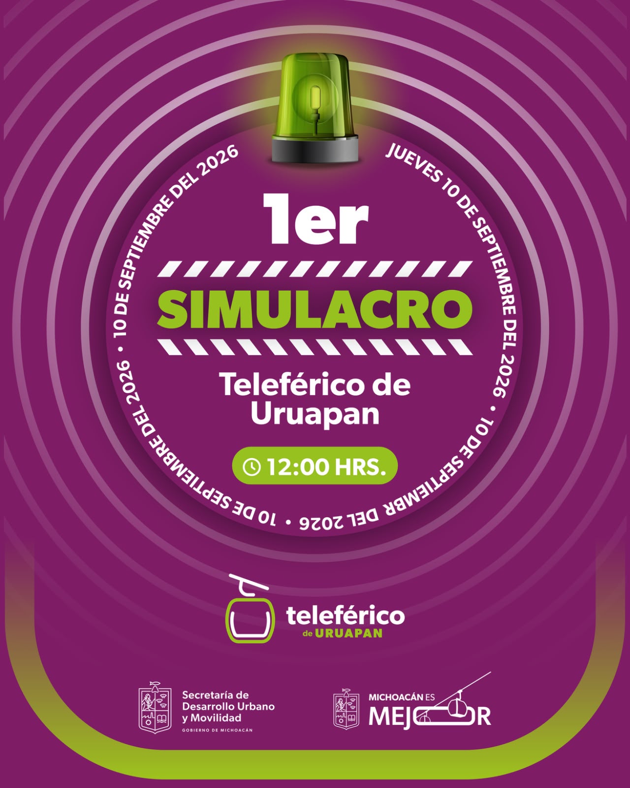 Teleférico de Uruapan realizará su primer simulacro de sismo para fortalecer sus protocolos de seguridad.