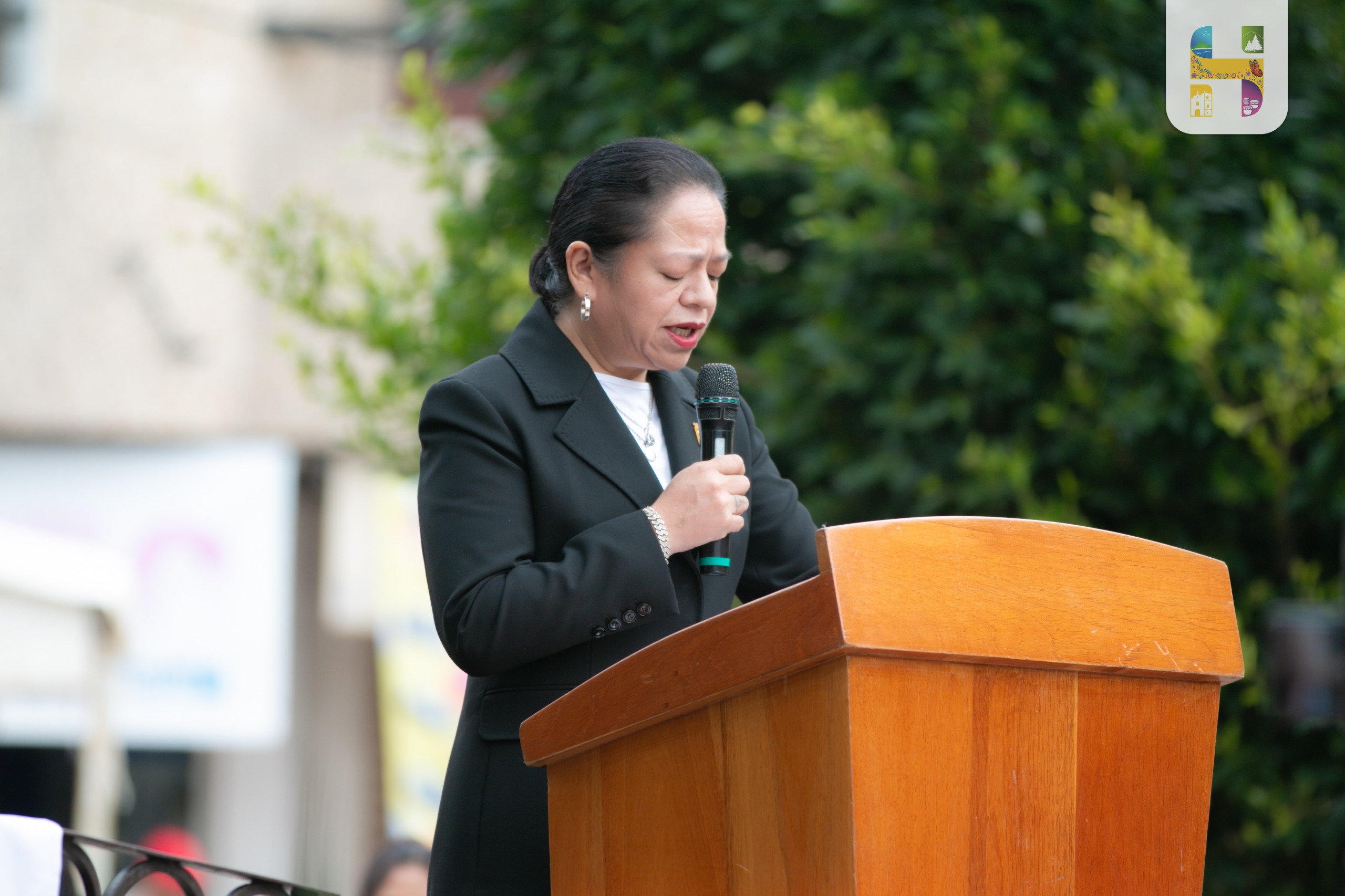 Jeovana Alcántar Baca: El Sacrificio de los Niños Héroes es guía para servir a el Municipio de Hidalgo con Honestidad.