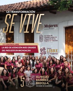 Con 127 Centros LIBRE, Michoacán tiene la red de atención a mujeres más grande del país: Seimujer
