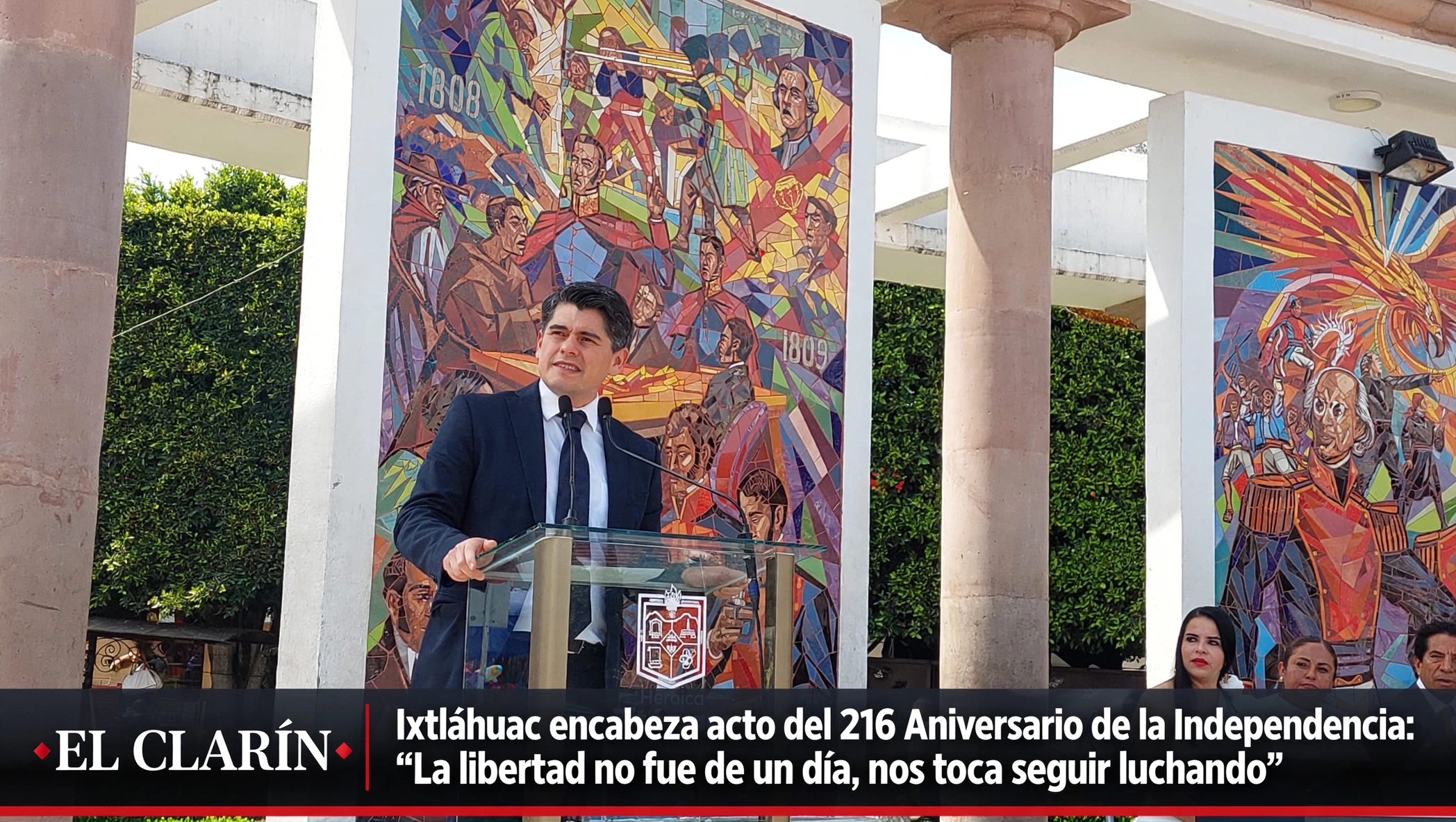 Ixtláhuac encabeza acto del 216 Aniversario de la Independencia: “La libertad no fue de un día, nos toca seguir luchando”