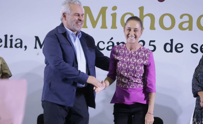 “No estás sola”: Bedolla respalda a Sheinbaum y destaca inversión histórica de 57 mil mdp para Michoacán.