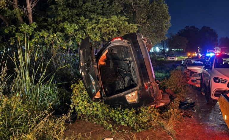 Choque múltiple en la México–Nogales, en Cd. Hidalgo, deja cuatro personas lesionadas; una fue hospitalizada