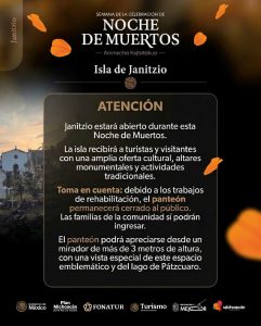 Janitzio está listo para recibir a turistas en Noche de Muertos