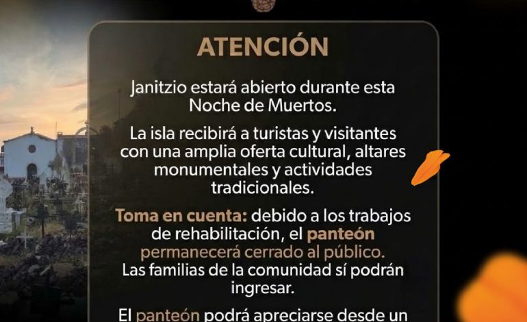 Janitzio está listo para recibir a turistas en Noche de Muertos