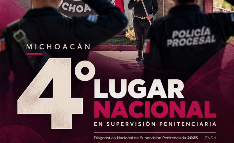 Michoacán, cuarto lugar nacional en supervisión penitenciaria: Raúl Zepeda