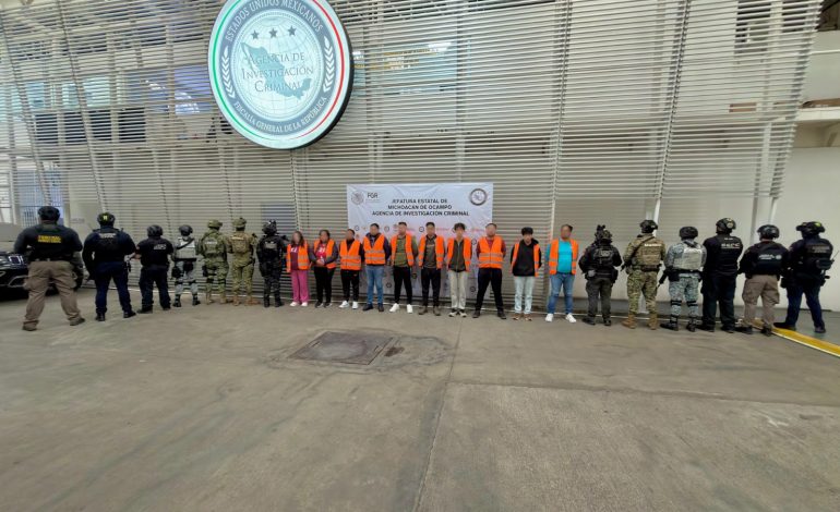Operativo en Morelia, Uruapan y Pátzcuaro deja 10 detenidos y armas aseguradas
