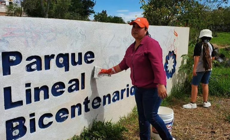 SOCIEDAD CIVIL ORGANIZADA  PRESENTE EN EL PARQUE LINEAL BICENTENARIO CON FAENA AMBIENTAL