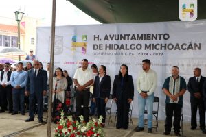 Jeovana Alcántar encabeza acto cívico y desfile del 261 Aniversario de Morelos en la Tenencia de José María Morelos