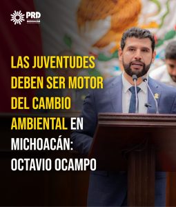 Las juventudes deben ser motor del cambio ambiental en Michoacán: Octavio Ocampo