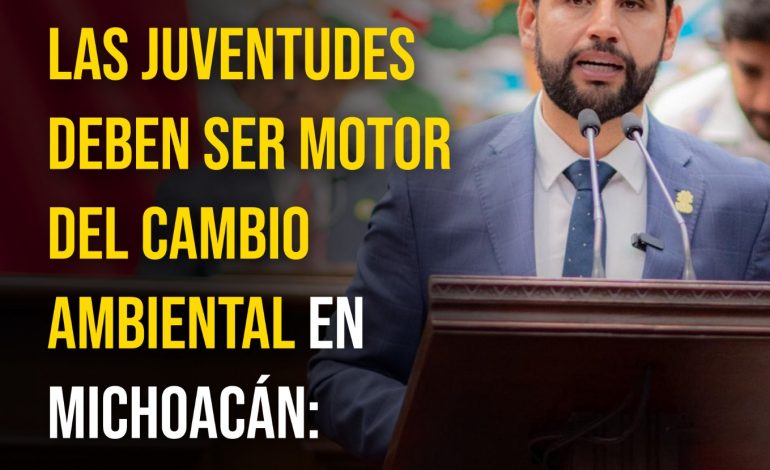 Las juventudes deben ser motor del cambio ambiental en Michoacán: Octavio Ocampo
