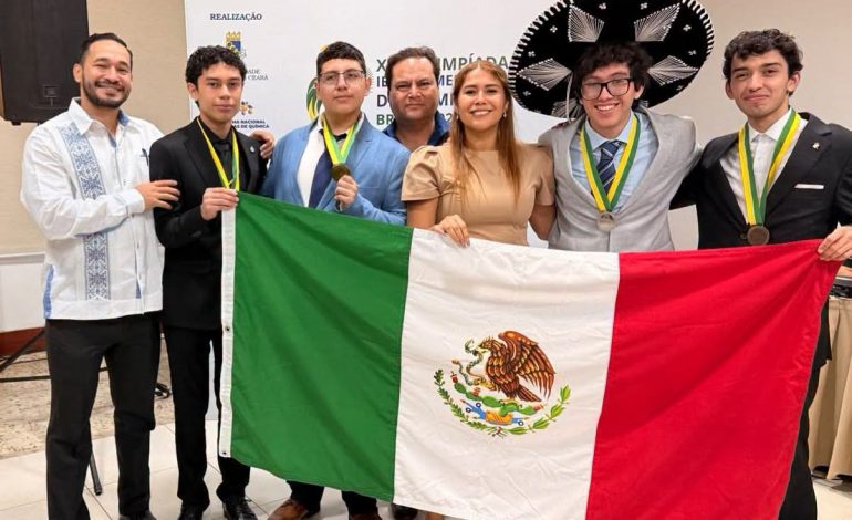 Estudiante del Cecytem gana medalla de bronce en Olimpiada Iberoamericana en Brasil