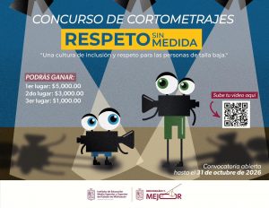 Si tienes entre 15 y 29 años, aún puedes participar en el concurso de cortometrajes incluyentes