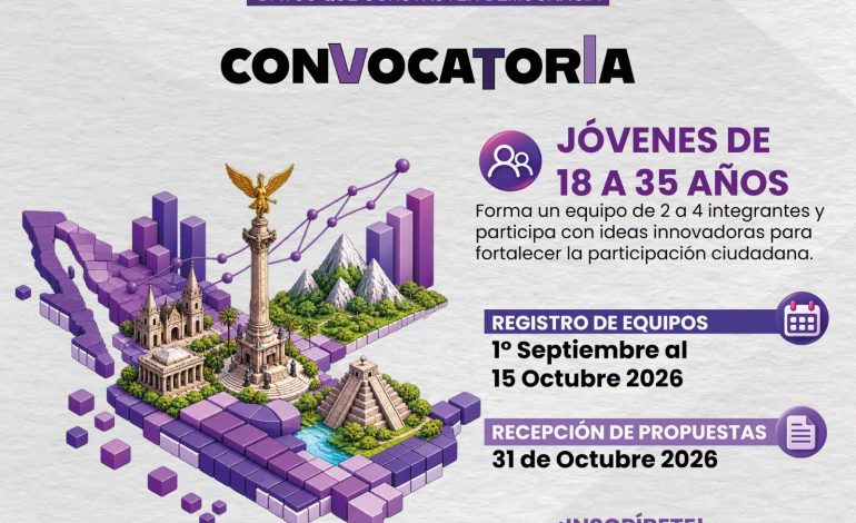 A una semana del cierre del registro, el INE invita a juventudes a participar en hackathon sobre democracia y ciencia de datos