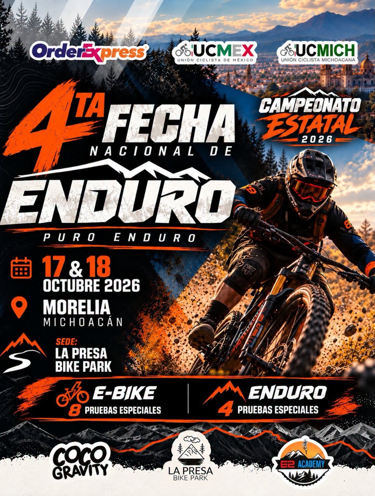 ¡Adrenalina en la capital michoacana! Llega la cuarta fecha nacional del Puro Enduro 2026