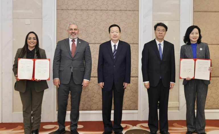 Michoacán y Shandong firman carta de intención para promover la cooperación entre regiones