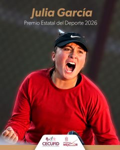 Julia García, tenista michoacana, gana Premio Estatal del Deporte 2026