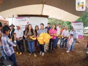 Jeovana Alcántar inaugura red de agua potable en la comunidad de Rosa del Maíz