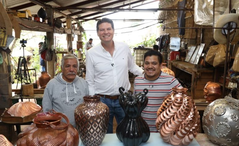 Artesanías de Santa Clara del Cobre son obras de arte: Alfonso Martínez