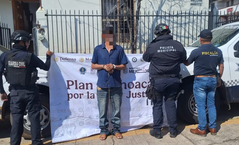 Detienen en Puruarán a hombre buscado por homicidio registrado en 2021