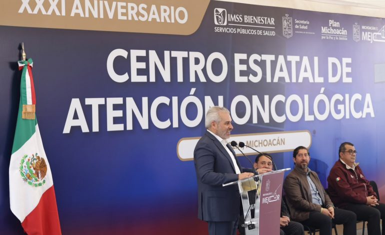 Anuncia Bedolla ampliación del Centro Estatal de Atención Oncológica